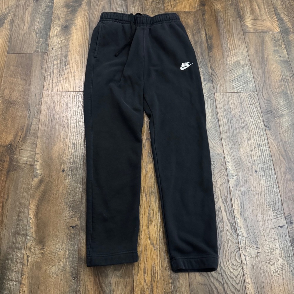 Nike Black Sweatpants with White Swoosh